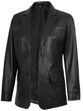 🆕 Leather Blazer Women - Casual Fashion Coat Style Real Lambskin Womens